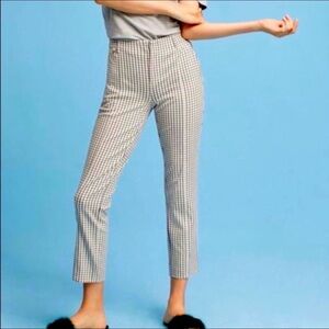 Anthropologie Essential Slim fitted pants in Checker▪️▫️